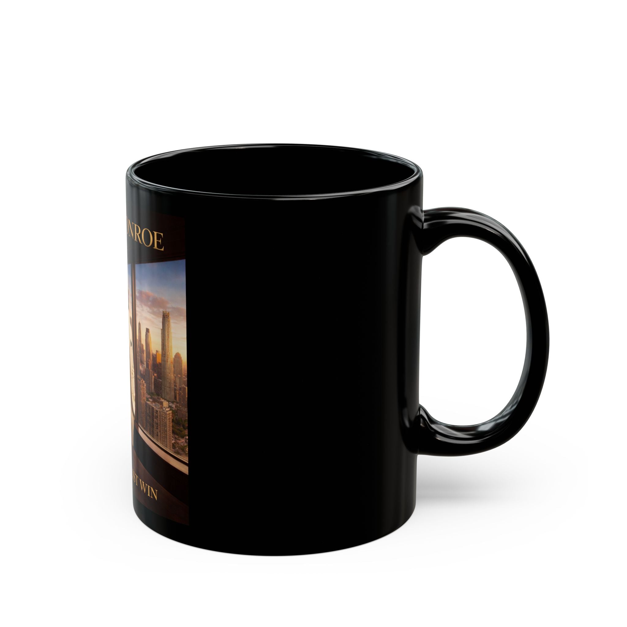 Silk Monroe The Realist Win Mug | Black Ceramic Coffee Cup