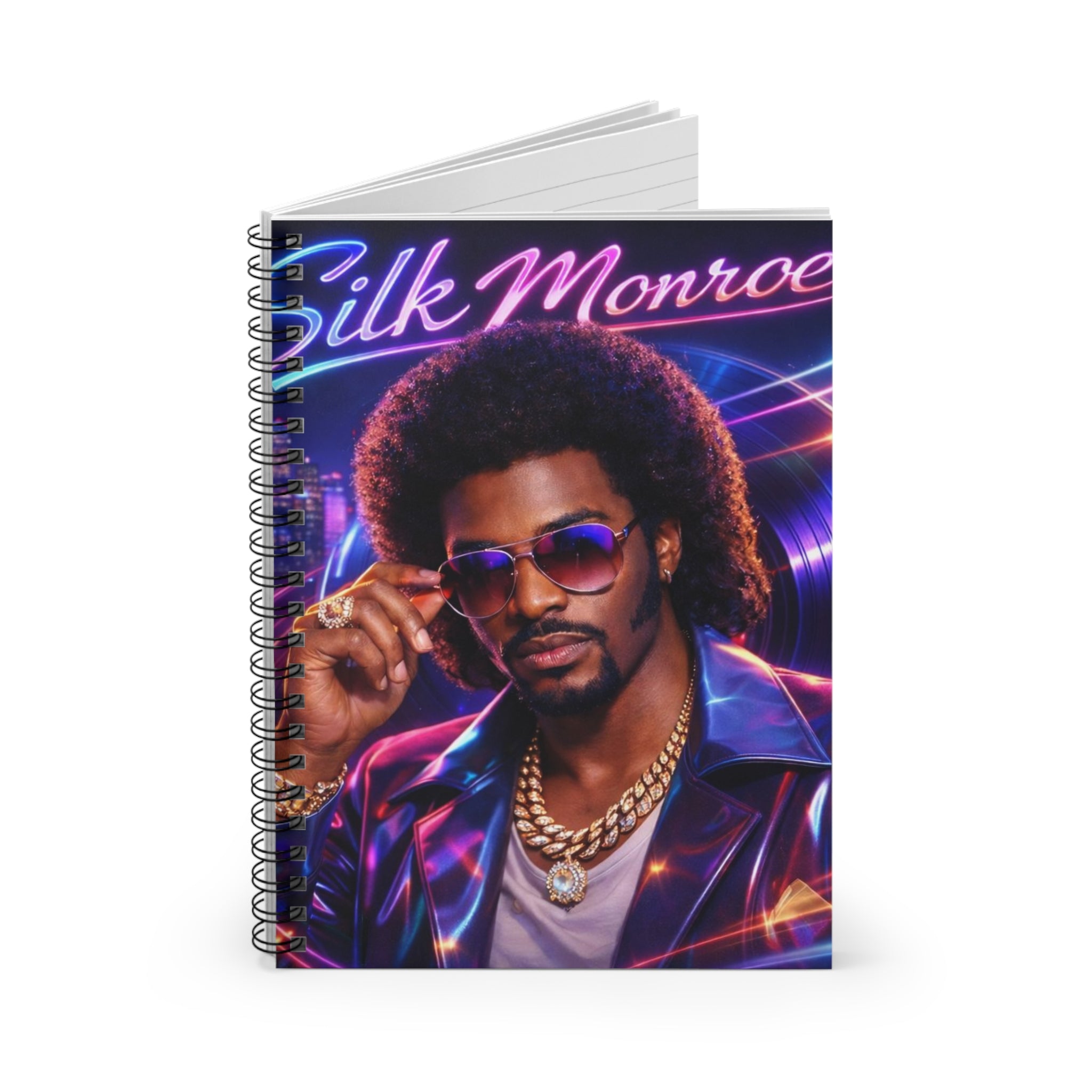 Retro 80s Soul Singer Notebook | Spiral Notebook