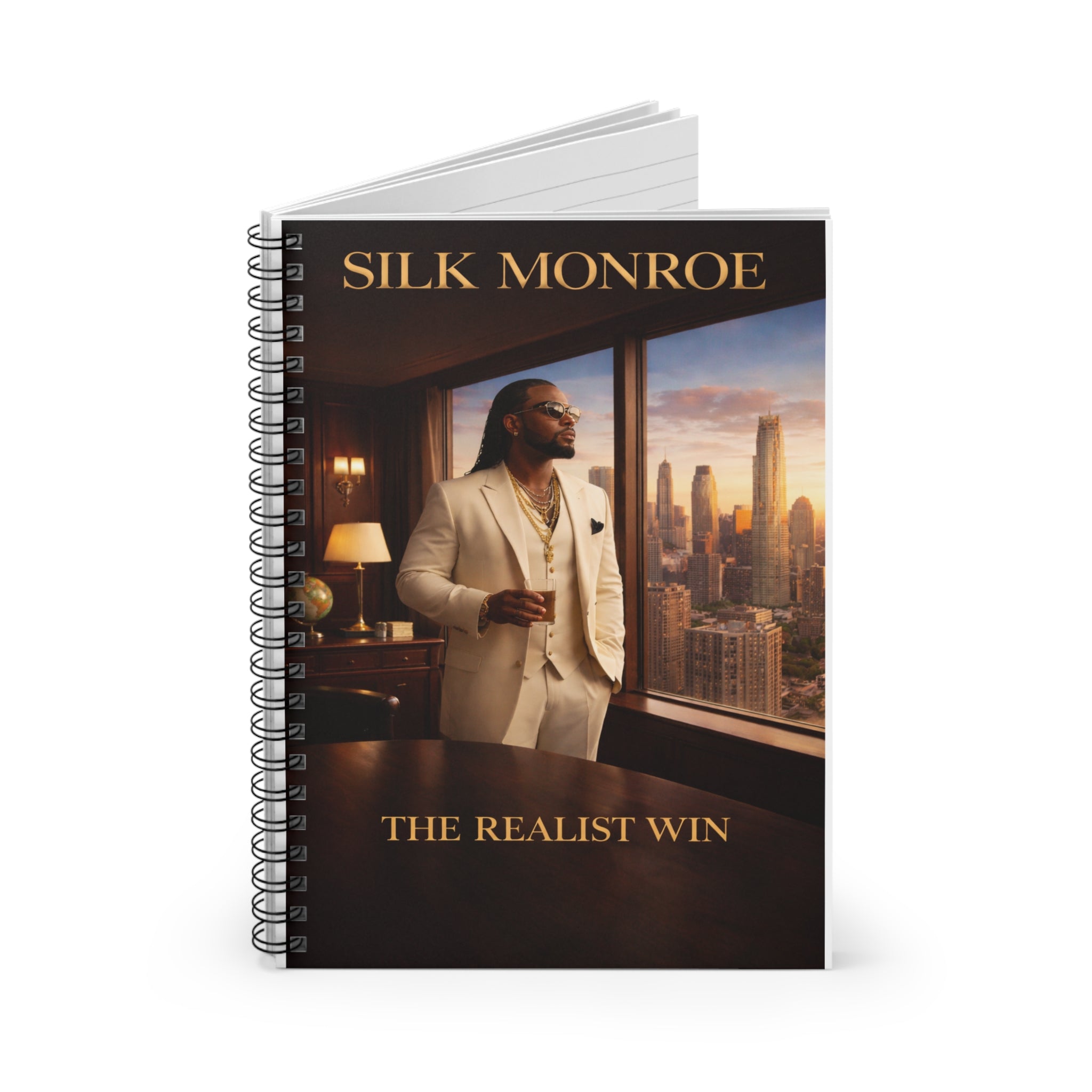 Silk Monroe The Realist Win Notebook | Spiral Ruled Journal